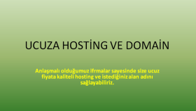 Fiyat-Performans Hosting sağlayabilirim