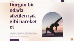 Modern Pilates ve Yoga Web Sitesi