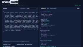 shapesmith — JSON örneklerinden TypeScript/Zod tipleri