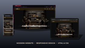 Modern ve Profesyonel Kafe Web Sitesi – Caffauro