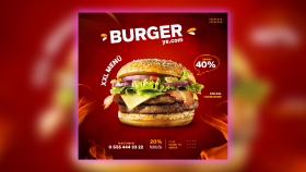 Burger Ye post tasarımı