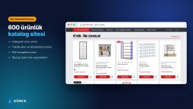 Raf Sistemleri Firması İçin 600 Ürünlük Katalog Sitesi