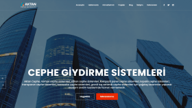 Aktan Cephe Sistemleri – Kurumsal Web Sitesi Tasarımı
