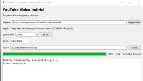 YouTube, Vimeo, Dailymotion video indirme programı sunarım