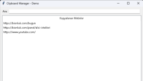 Clipboard Manager — Kopyalama Geçmişi Takip Aracı