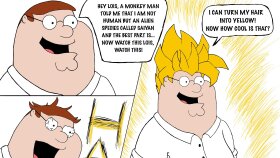 PETER IS A SUPER SAIYAN!