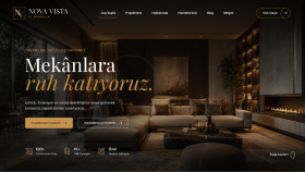 Nova Vista – Lüks İç Mimarlık Web Tasarımı