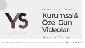 düğün, etkinlik ve kurumsal tanıtım videolarınızı kurgularım