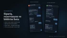 Restoran için Telegram Sipariş ve Bildirim Botu