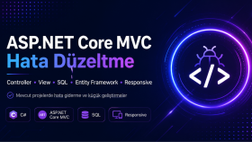  asp.net core mvc projenizde hata düzeltirim