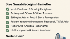 sosyal medyanızı yönetebilirim