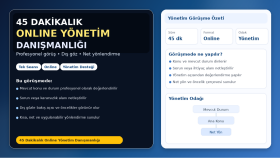 online yönetim danışmanlığı veririm