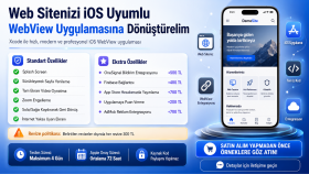 web sitenizi ios webview uygulamasına çevirebilirim