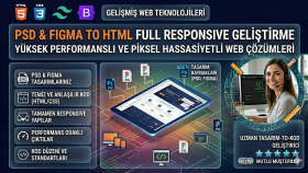 "Psd, Figma to Html"  Full Responsive olarak kodlarım