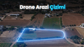 drone çekimlere alan, yol ve konum işaretleme yapıyorum