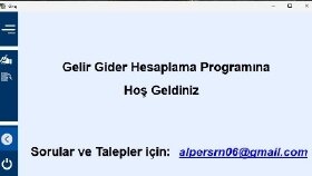 c# windows forms gelir gider programı