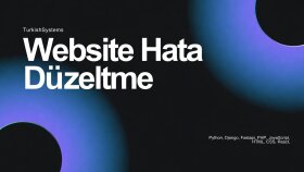website hata düzeltme ve bug fix yaparım