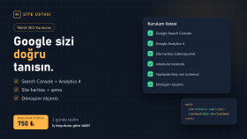 Google Search Console, Analytics 4 ve teknik SEO kurarım