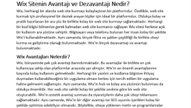 Wix Nedir? Wix Sitesi