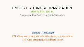 English ↔ Turkish Professional Translation Sample