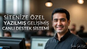 web sitenize özel canlı destek sistemi yazabilirim