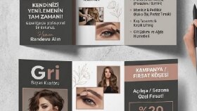 Bayan Kuaförü Broşür & Hizmet Kataloğu Tasarımı