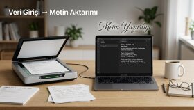 el yazısı ve kağıt belgeleri dijital ortama aktarıyorum