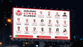 Özel Trakya Hastanesi için Billboard Tasarımı