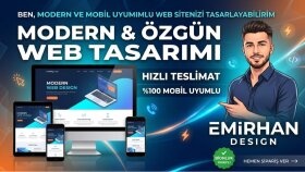 modern ve mobil uyumlu web sitenizi tasarlayabilirim