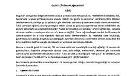 Lisans Düzeyi Akademik Ödev