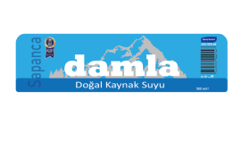 Örnek Damla su şişesi etiketi
