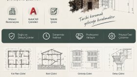  AutoCAD ile kat planları ve teknik çizimler sunuyorum