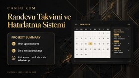 Randevu Takvimi ve Hatırlatma Sistemi - 150+ Randevu