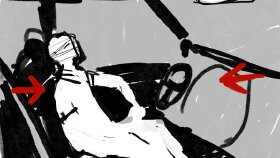 Kısa film için storyboard eskizi