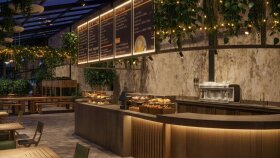 Sera Kafe İç Mekan Tasarımı ve 3D Render