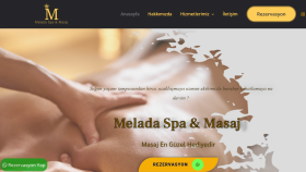 Masaj salonu için yaptığım web sitesi