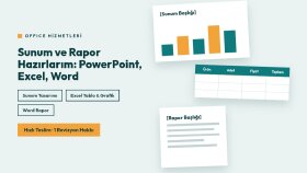 Nilay, Excel'de raporlar hazırlayabilirim