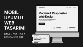 HTML, CSS ve JavaScript ile Mobil Uyumlu Web Sitesi