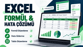 Excel formüllerinizi düzenler ve hataları çözerim