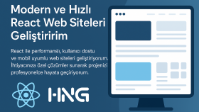 React ile modern ve performanslı web siteleri geliştiririm