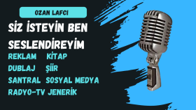 seslendirme alanında hizmet sunuyorum