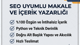 SEO uyumlu makale ve profesyonel blog içerikleri yazabilirim