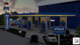 Akaryakıt İstasyonu 3D Modelleme