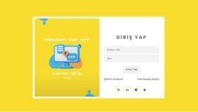 Animasyonlu giriş , kayıt ol sayfası