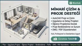 profesyonel AutoCAD mimari çizim desteği veririm