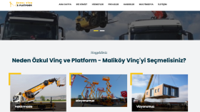 Vinç Firması Web Site Çalışması