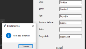 Google Haritalar'dan Bilgi Çekmek