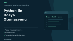 yerel dosya işleriniz için küçük bir Python betiği yazarım