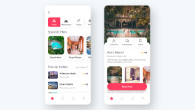 Hotel Booking App concept