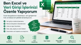 Excel dosyalarınızı düzenliyor ve veri girişi yapıyorum
